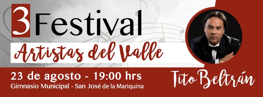 MARIQUINA SE PREPARA PARA SU 3ER FESTIVAL ARTISTAS DEL VALLE.