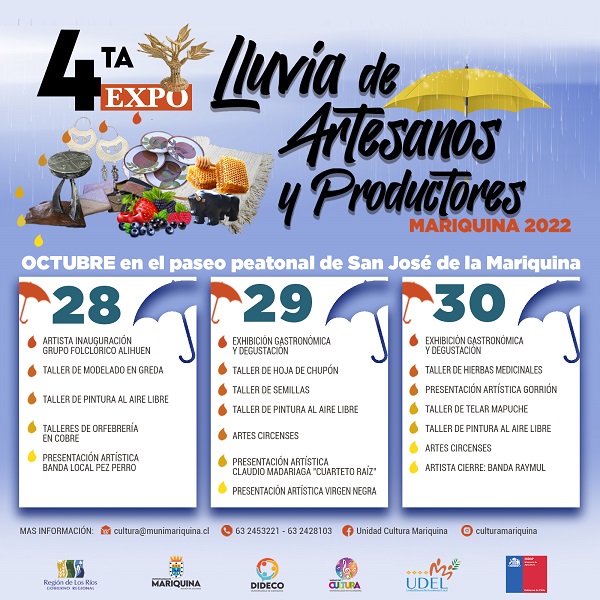 Mariquina se prepara para su  4ta Expo Lluvia de Artesanos y Productores