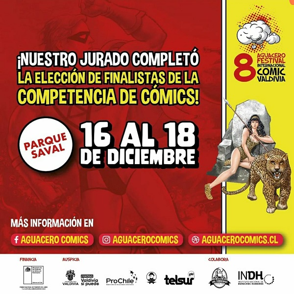 <strong>Festival Internacional Aguacero Cómics de Valdivia parte este viernes con competencia, stands y charlas</strong>