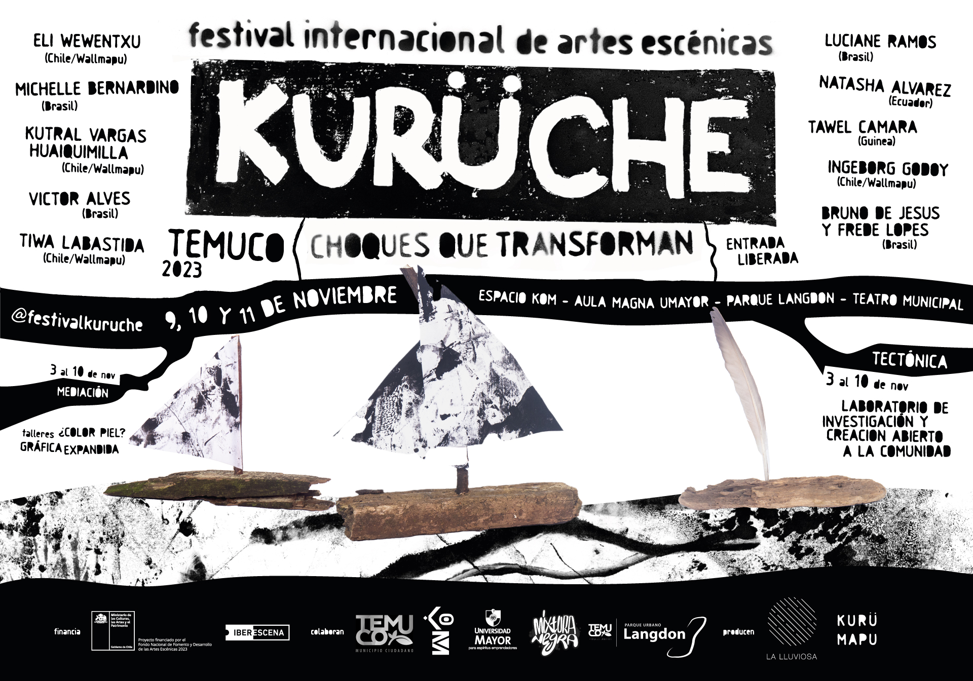 2º Festival internacional de artes escénicas Kurüche será en Temuco y con acceso liberado