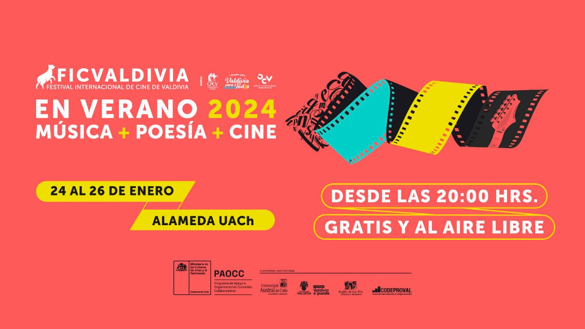 ¡FICValdivia en Verano 2024! Tres días de música, poesía y cine al aire libre