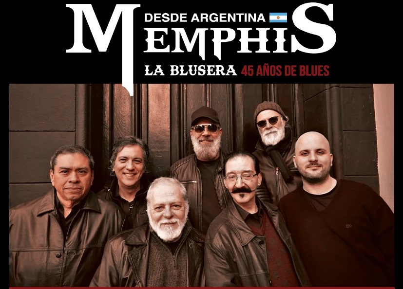 Memphis La Blusera – 45 Años de Blues | Abril 2024 -Valdivia, Concepción, Santiago y Valparaíso – Banda invitada La Rata Bluesera