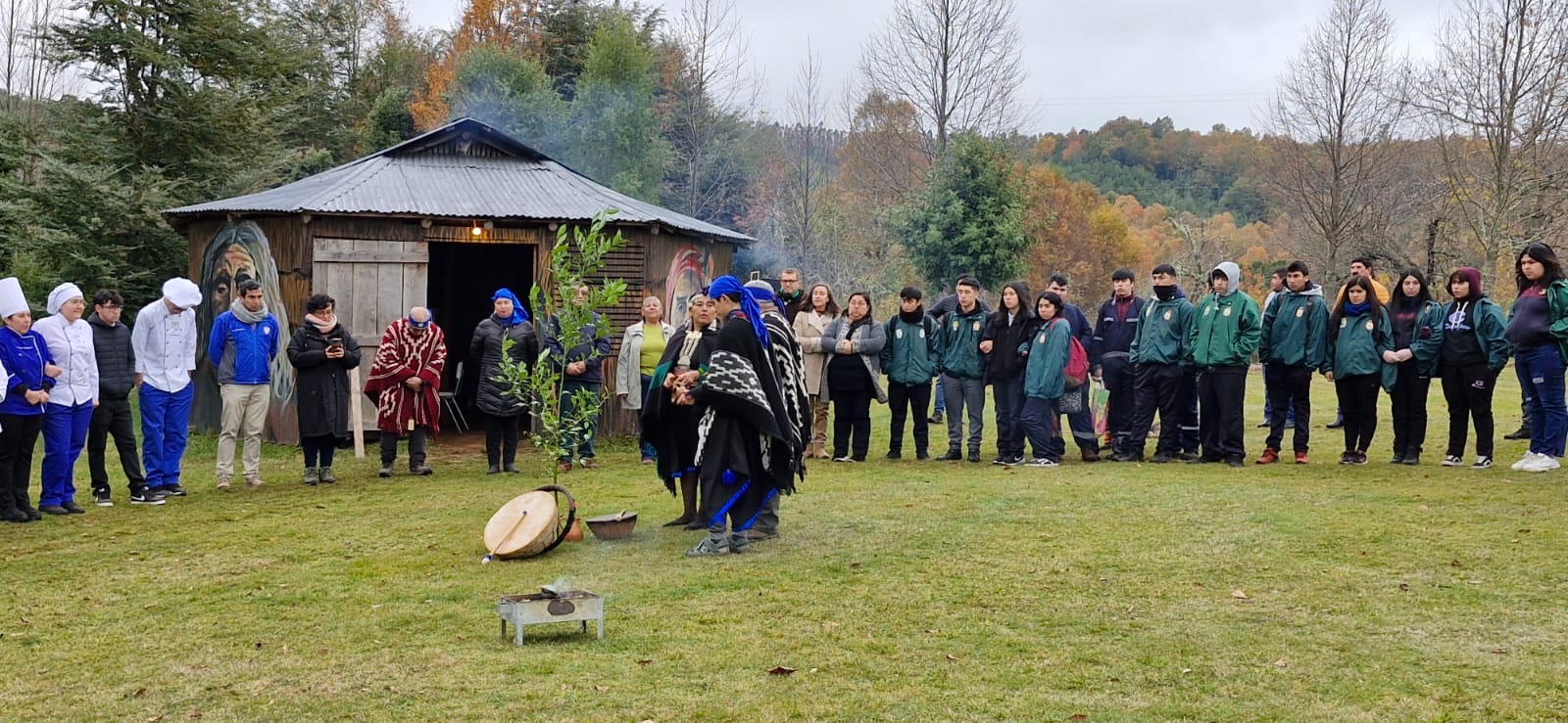 Con minga de plantación de murta Aldea Intercultural Lawan inició sus actividades como Punto de Cultura Comunitaria