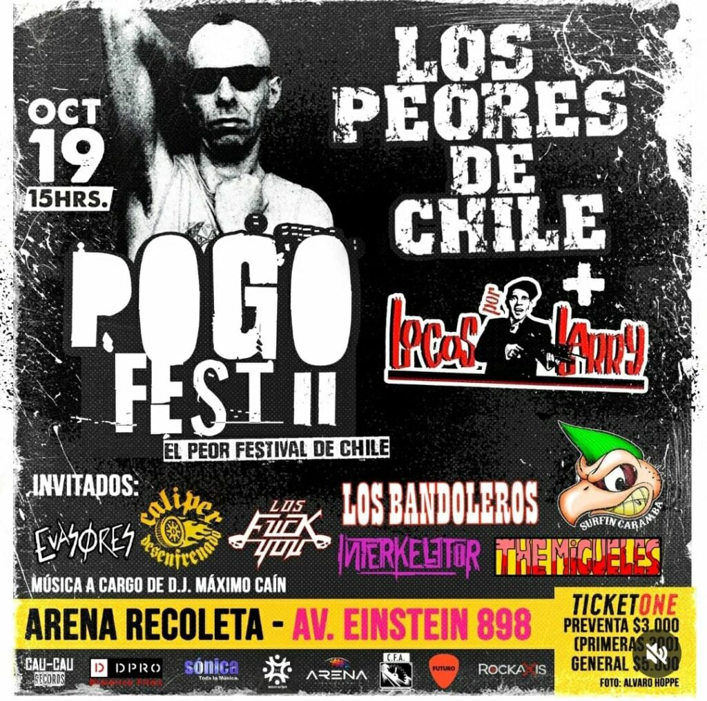 Los Peores de Chile anuncian la parrilla de “Pogo Fest 2”