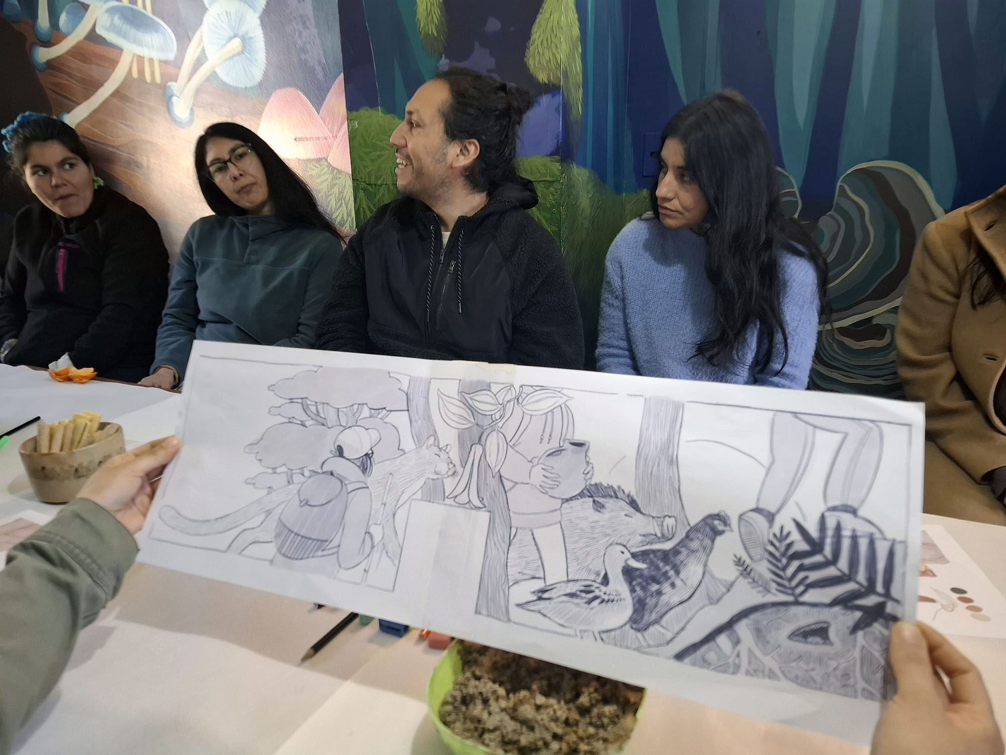 ​MURAL PARTICIPATIVO EN ESCUELA DE RELUN VISIBILIZARÁ LA IMPORTANCIA DEL LLAMADO CERRO DE AGUA SANTA